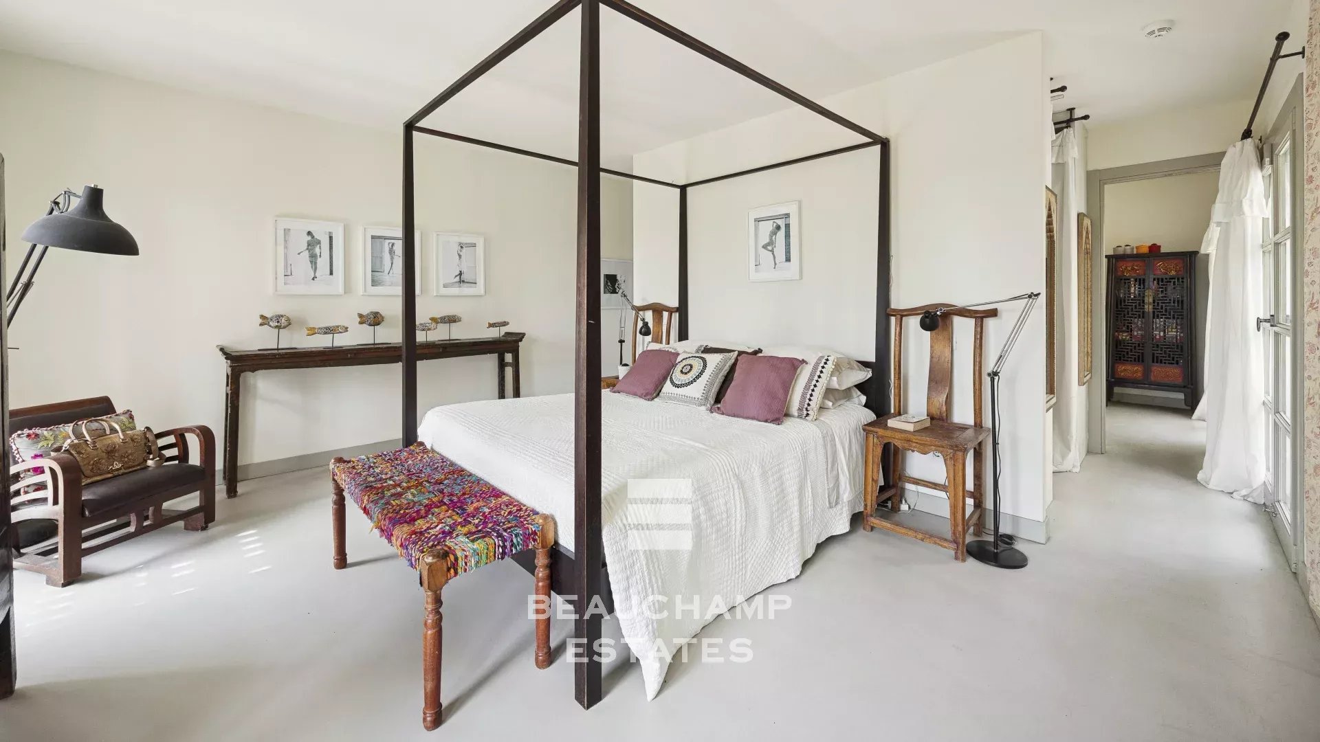 Propriété provençale en pierre 5 chambres avec vue mer - Grasse