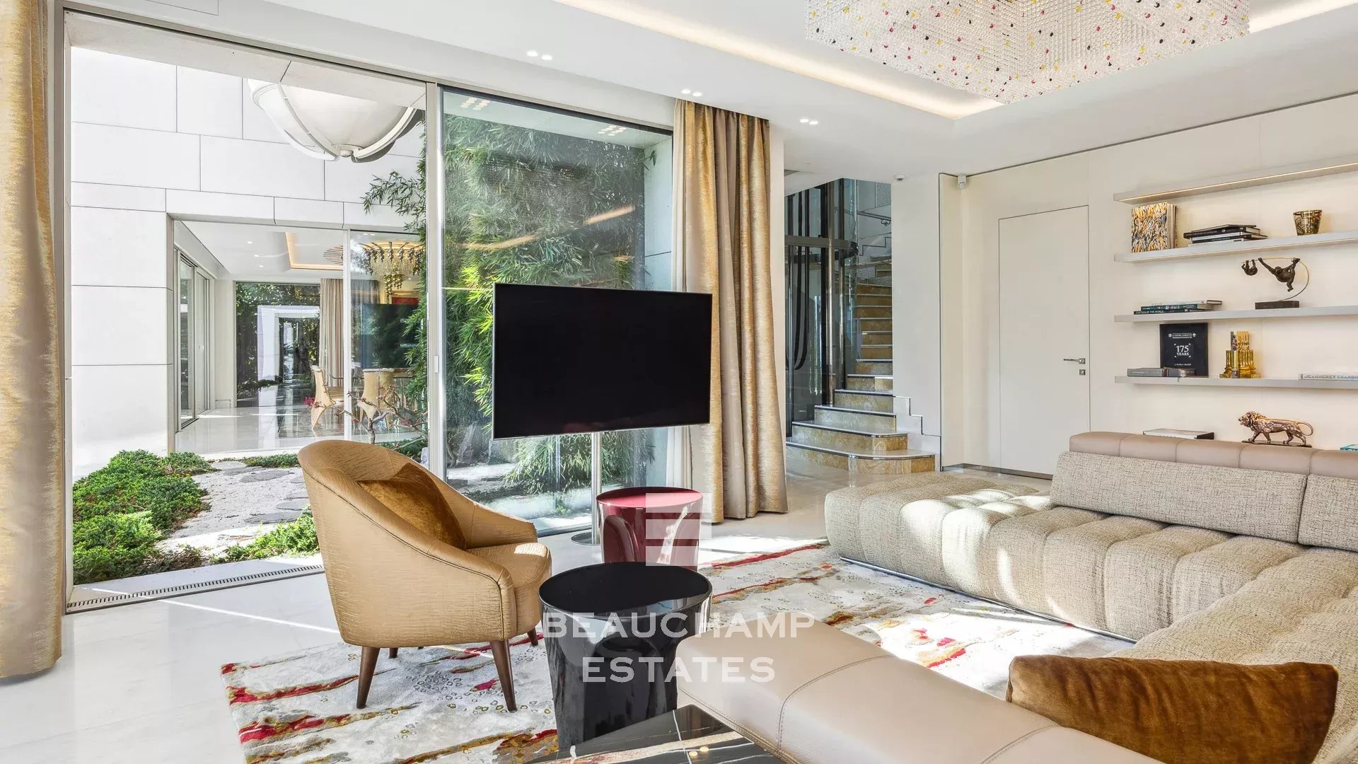 Villa contemporaine 5 chambres avec vue mer piscine chauffée et jacuzzi - Saint-Jean-Cap-Ferrat