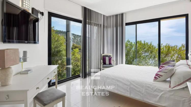 Villa contemporaine 4 chambres avec vue mer panoramique - Èze