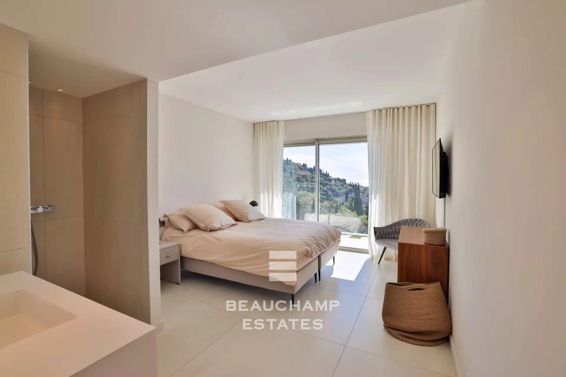Villa contemporaine 5 chambres avec vue mer panoramique - Villefranche-sur-mer