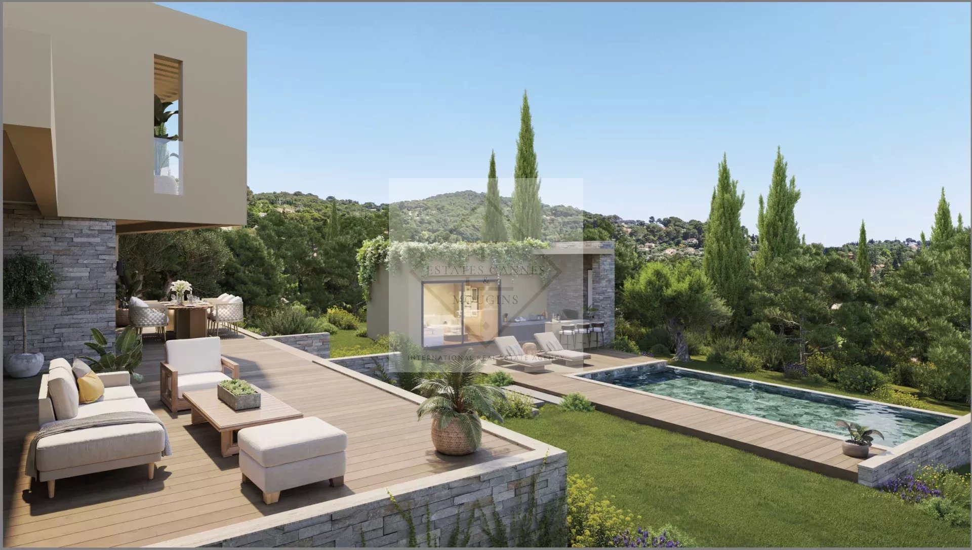 VILLA CONTEMPORAINE – EMPLACEMENT PRIME À MOUGINS