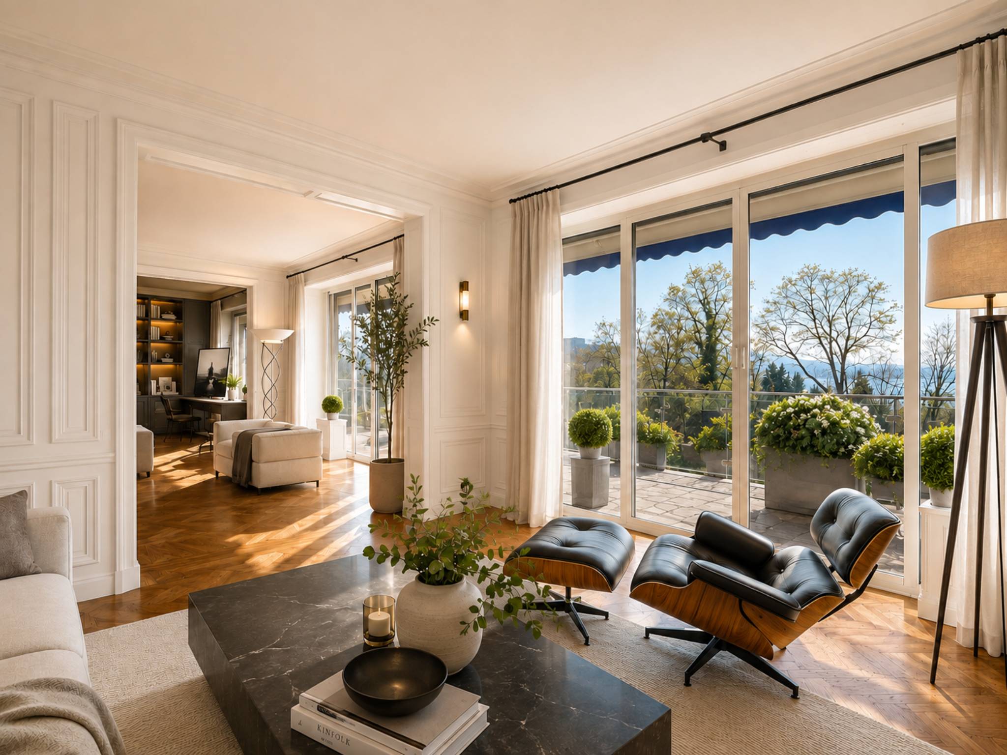 Au cœur de Ouchy, appartement de standing de 7 pièces avec vue sur le lac
