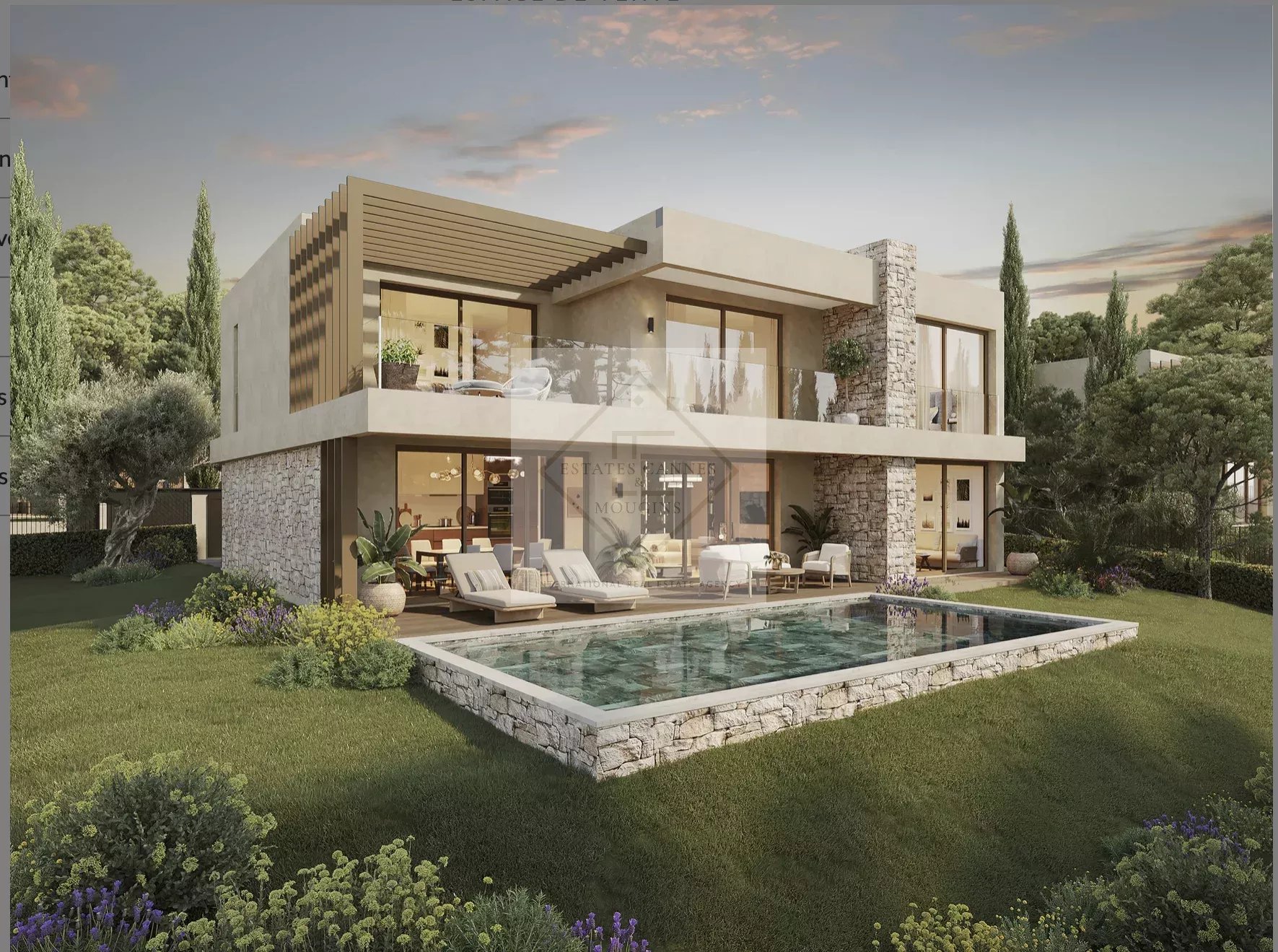 VILLA CONTEMPORAINE – EMPLACEMENT PRIME À MOUGINS