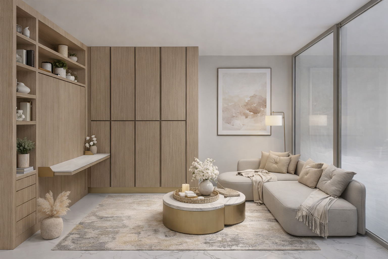 Élégant studio rénové au Riviera Palace – charme bourgeois et vue montagne