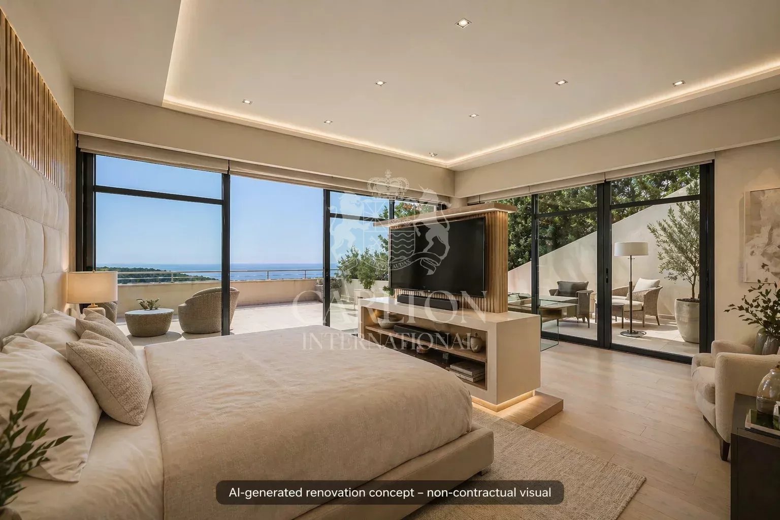 Eze, à quelques minutes de Monaco, plages, importante propriété avec vue mer époustouflante.