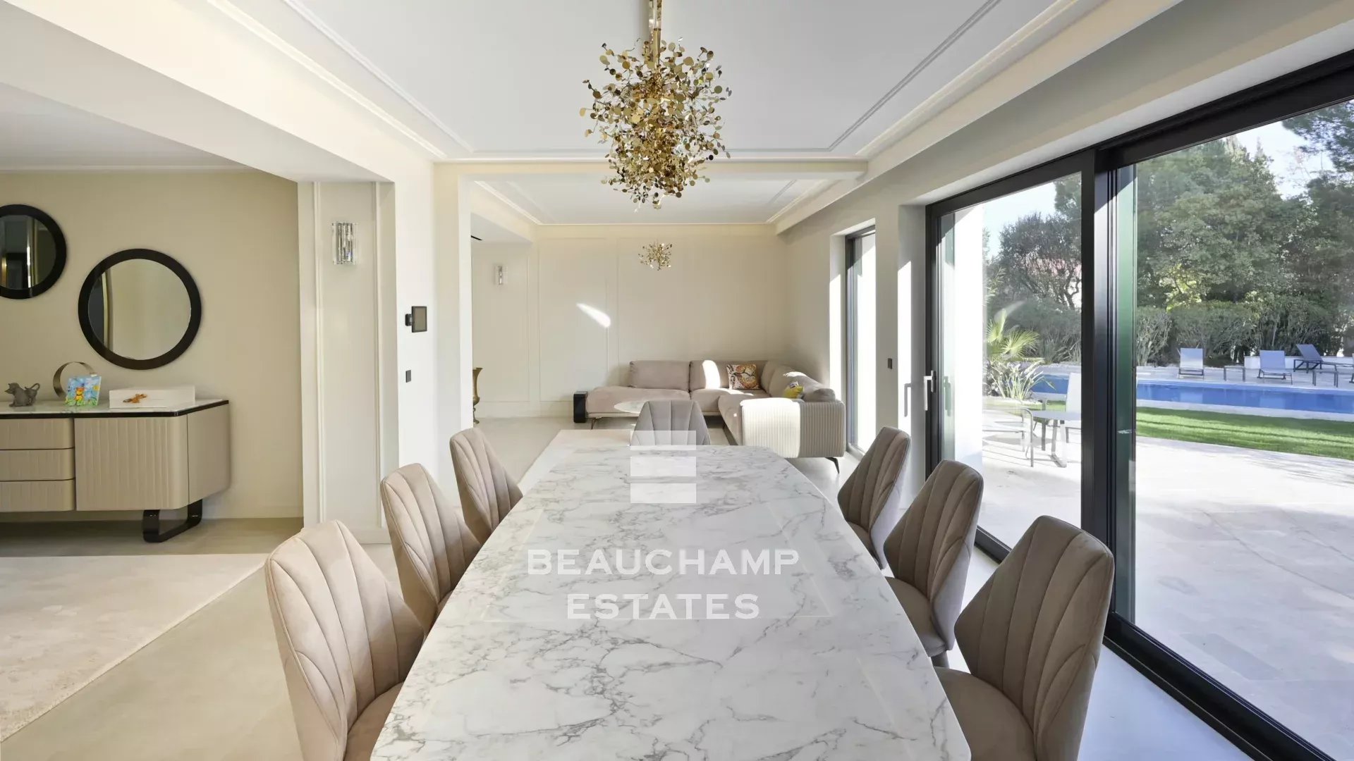 villa art déco 6 chambres avec piscine - cap d'antibes