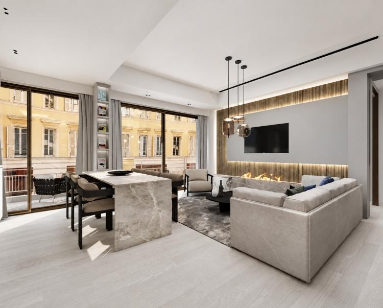 Appartement de 3 pièces rénové - Condamine - Vue échappée sur le Circuit F1