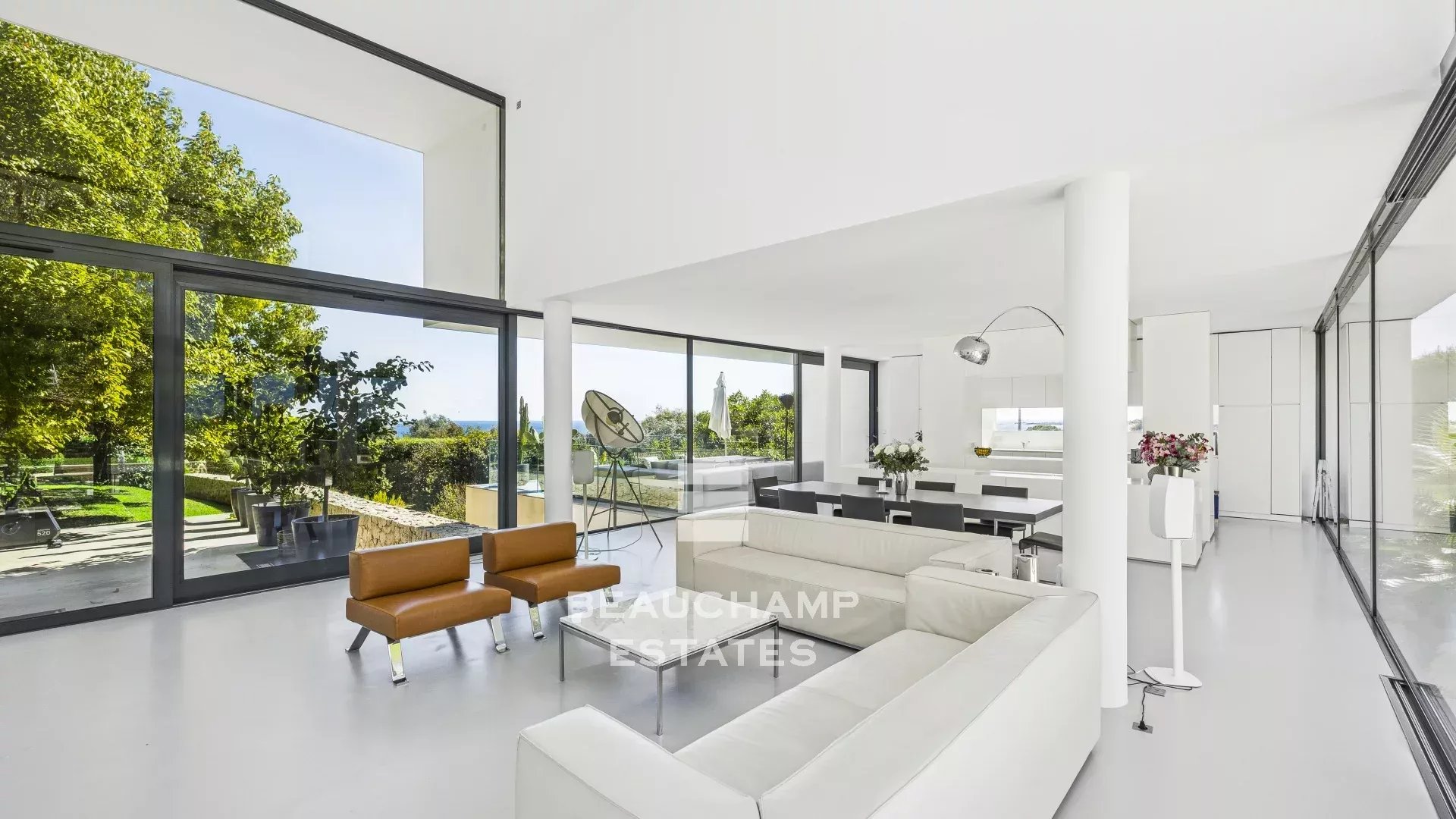 villa moderne avec vue mer panoramique - golfe juan