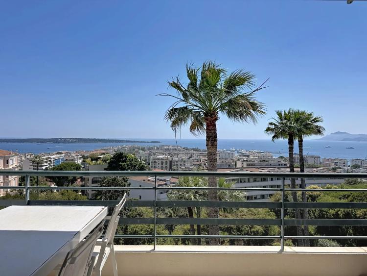 CANNES BASSE CALIFORNIE - DERNIER ETAGE - TERRASSE - VUE MER PANORAMIQUE