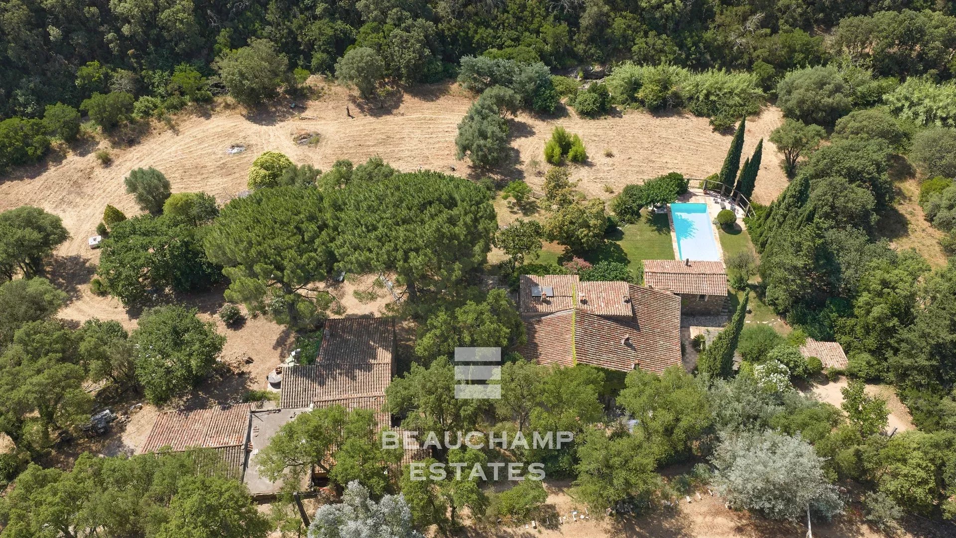 Propriété en pierre 9 chambres avec piscine et vue panoramique - La Garde-Freinet