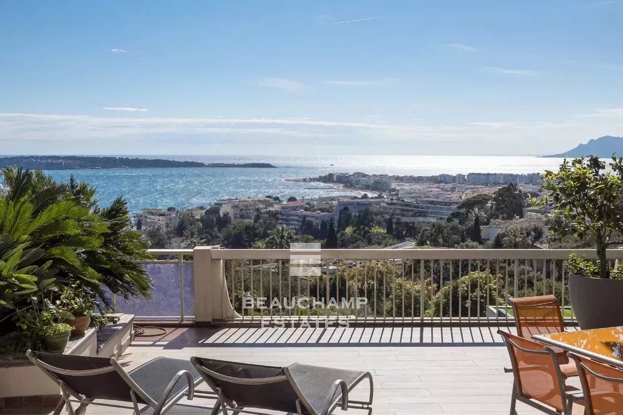 Penthouse 4 chambres avec vue mer - Cannes Californie