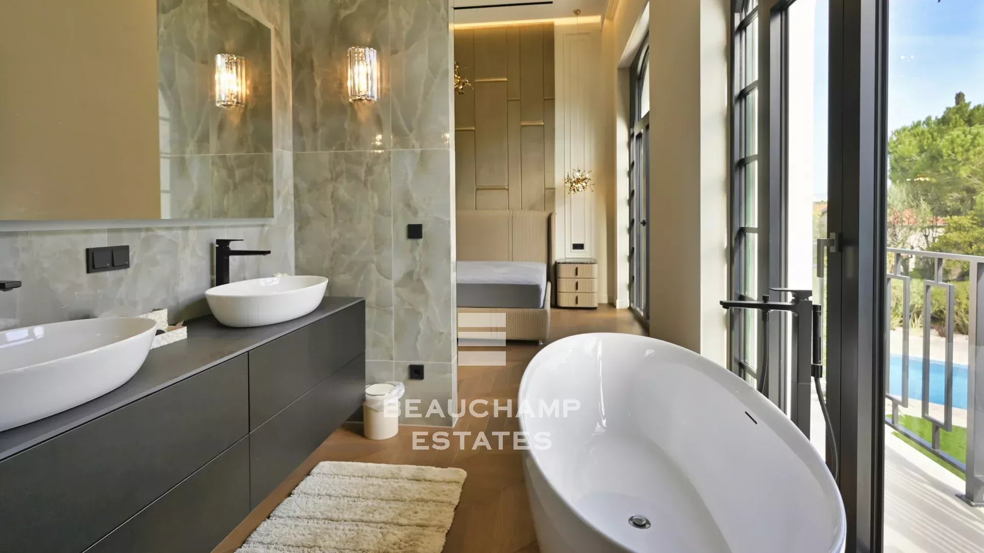villa art déco 6 chambres avec piscine - cap d'antibes