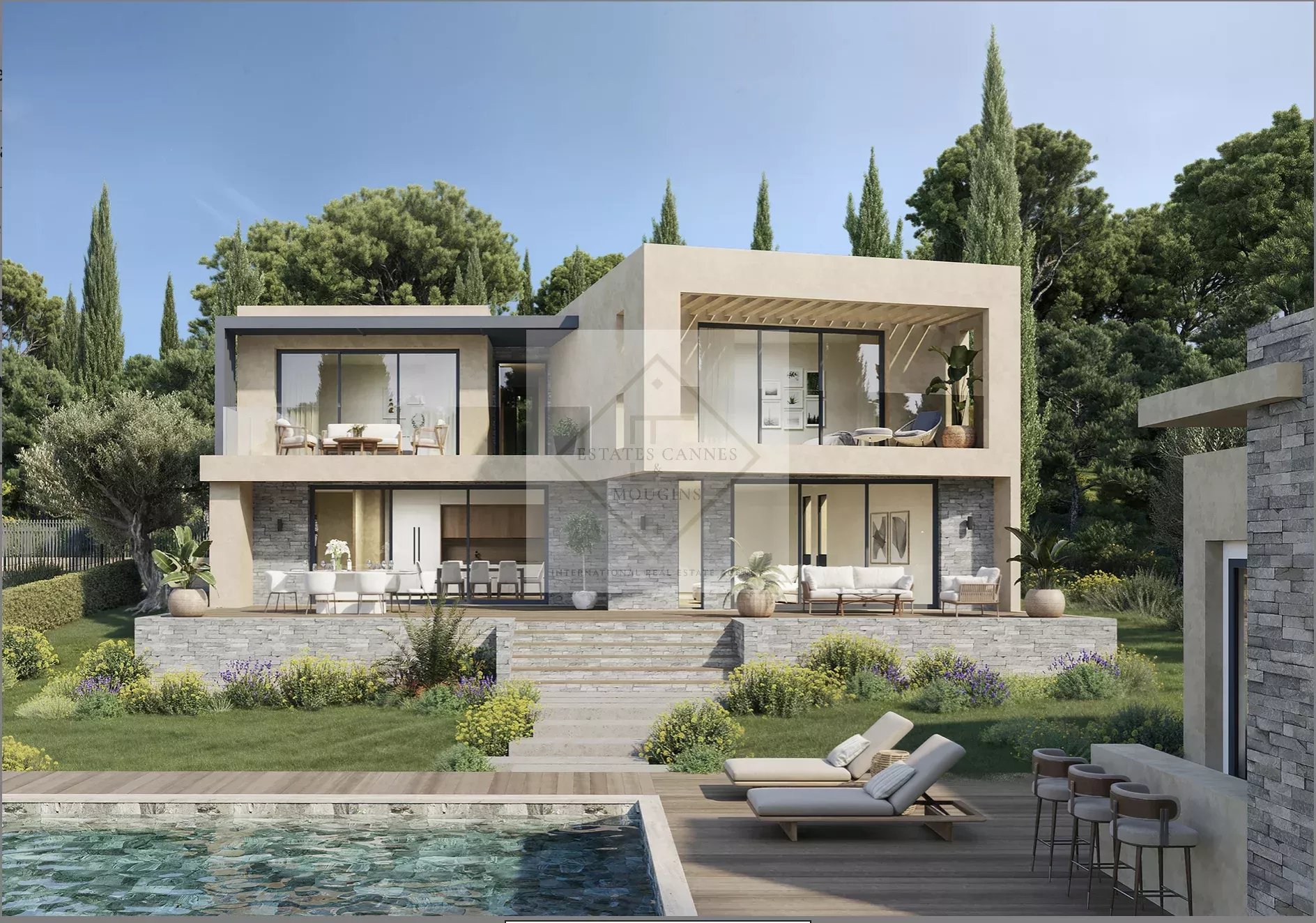 VILLA CONTEMPORAINE – EMPLACEMENT PRIME À MOUGINS