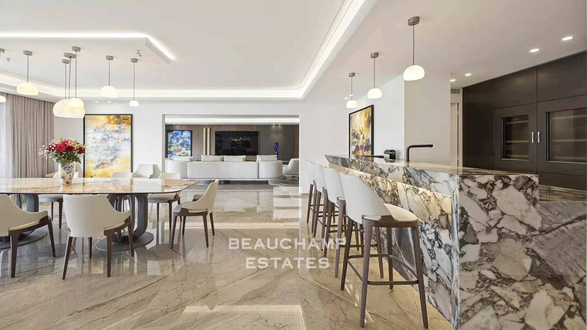 Appartement d'exception 5 chambres avec terrasse et vue mer panoramique - Cannes Banane