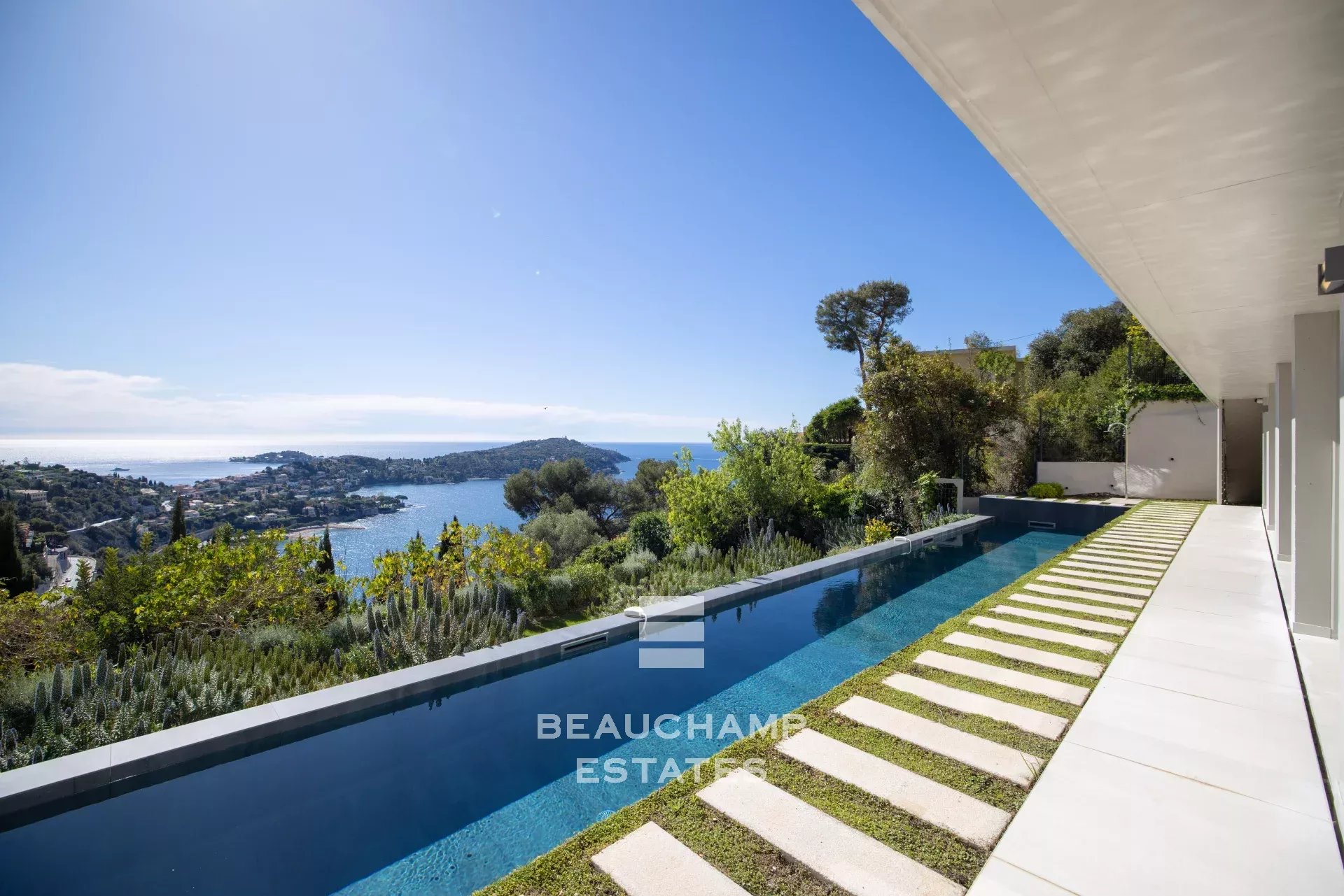 Villa contemporaine 5 chambres avec vue mer panoramique - Villefranche-sur-mer