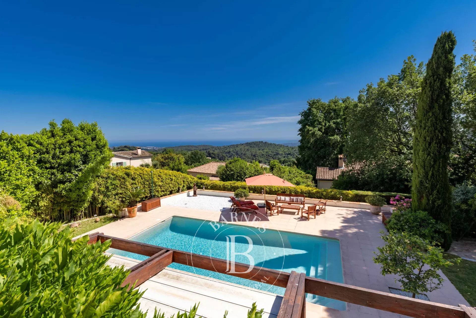 Vence – Propriété de prestige vue mer panoramique, piscine, centre-ville à pied