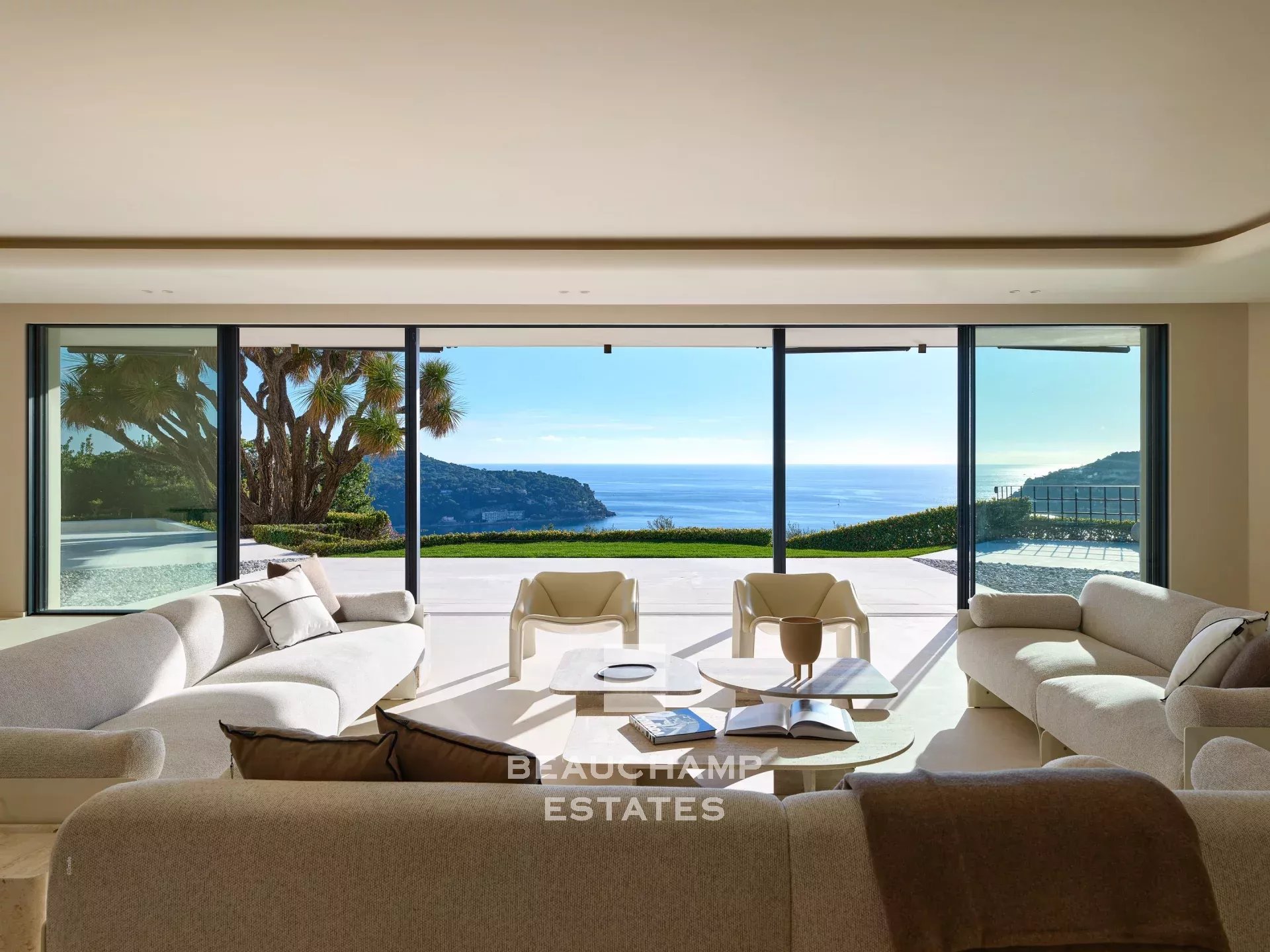 Villa contemporaine 6 chambres avec vue mer panoramique  – Saint-Jean-Cap-Ferrat