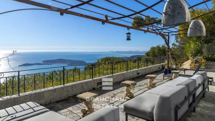 Villa provençale  4 chambres avec vue mer panoramique - Èze