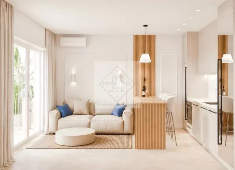 Palm Beach – Raffiné 2 pièces rénové, emplacement premium Croisette