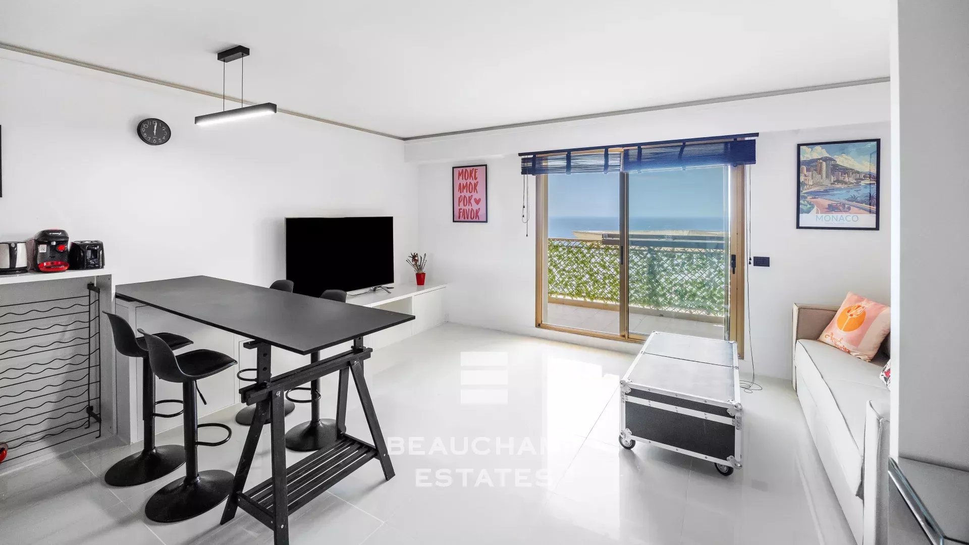 Appartement 2 pièces vue mer panoramique – Cap d’Ail