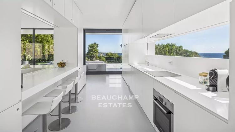 villa moderne avec vue mer panoramique - golfe juan