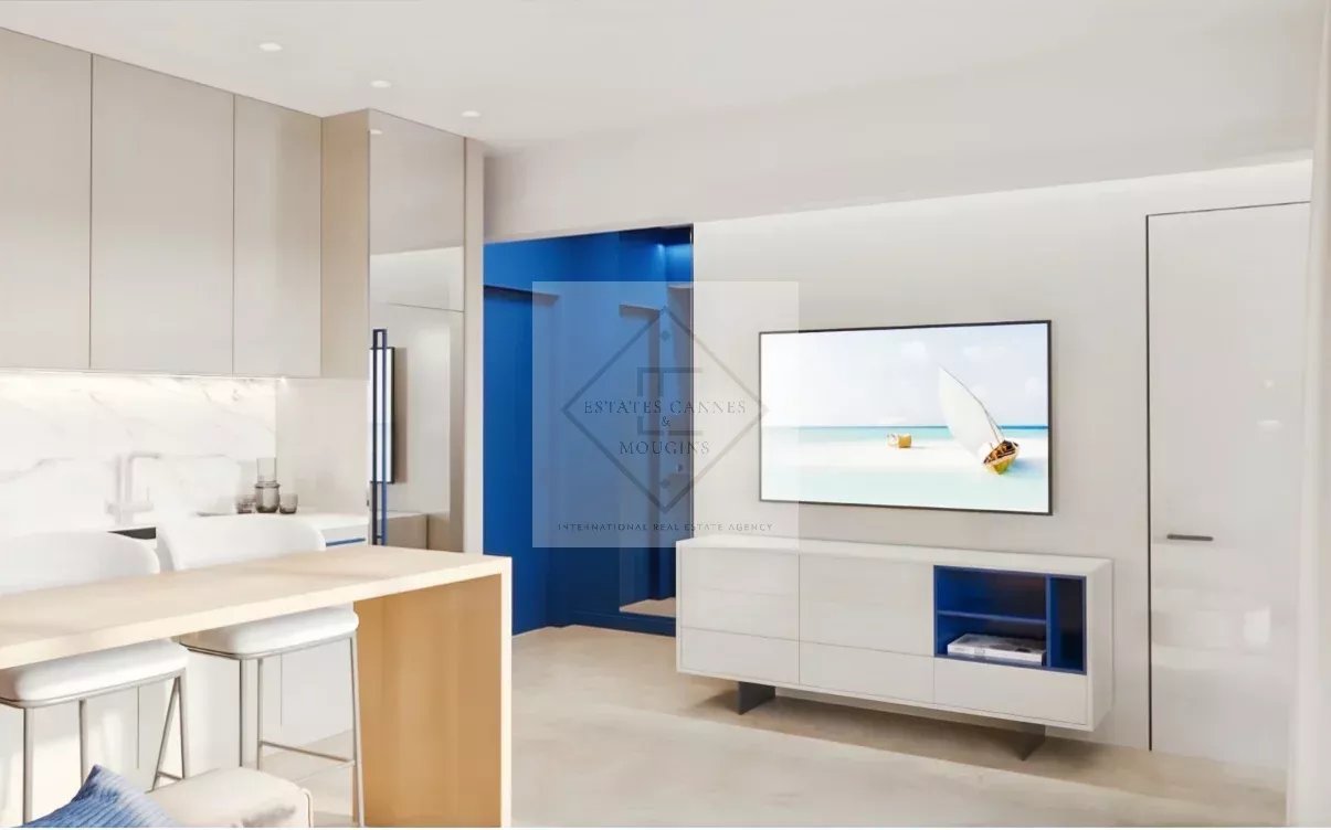 Palm Beach – Raffiné 2 pièces rénové, emplacement premium Croisette