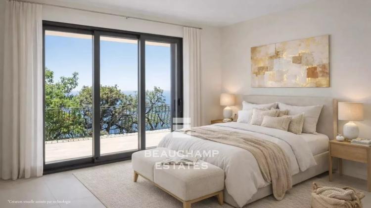Villa contemporaine neuve avec vue mer