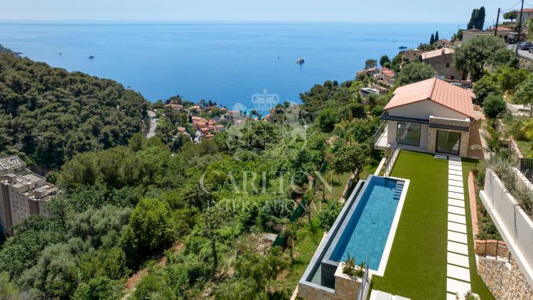 Villa contemporaine avec vue mer panoramique – Quartier du Serret, à quelques minutes de Monaco