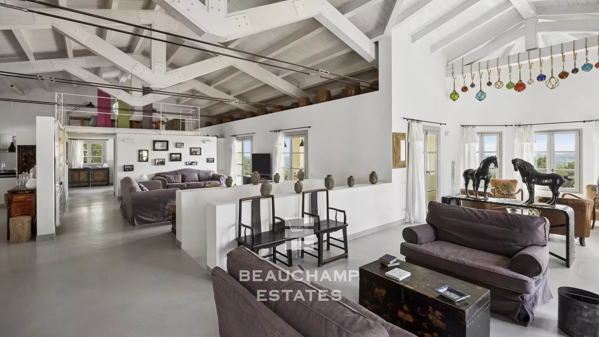Propriété provençale en pierre 5 chambres avec vue mer - Grasse