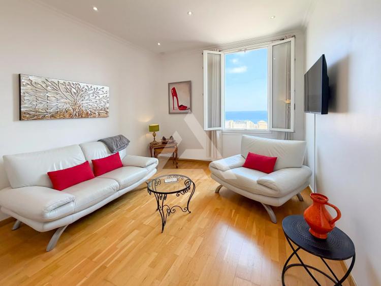CAP D'AIL - 2 PIECES VUE MER - FRONTIERE MONACO