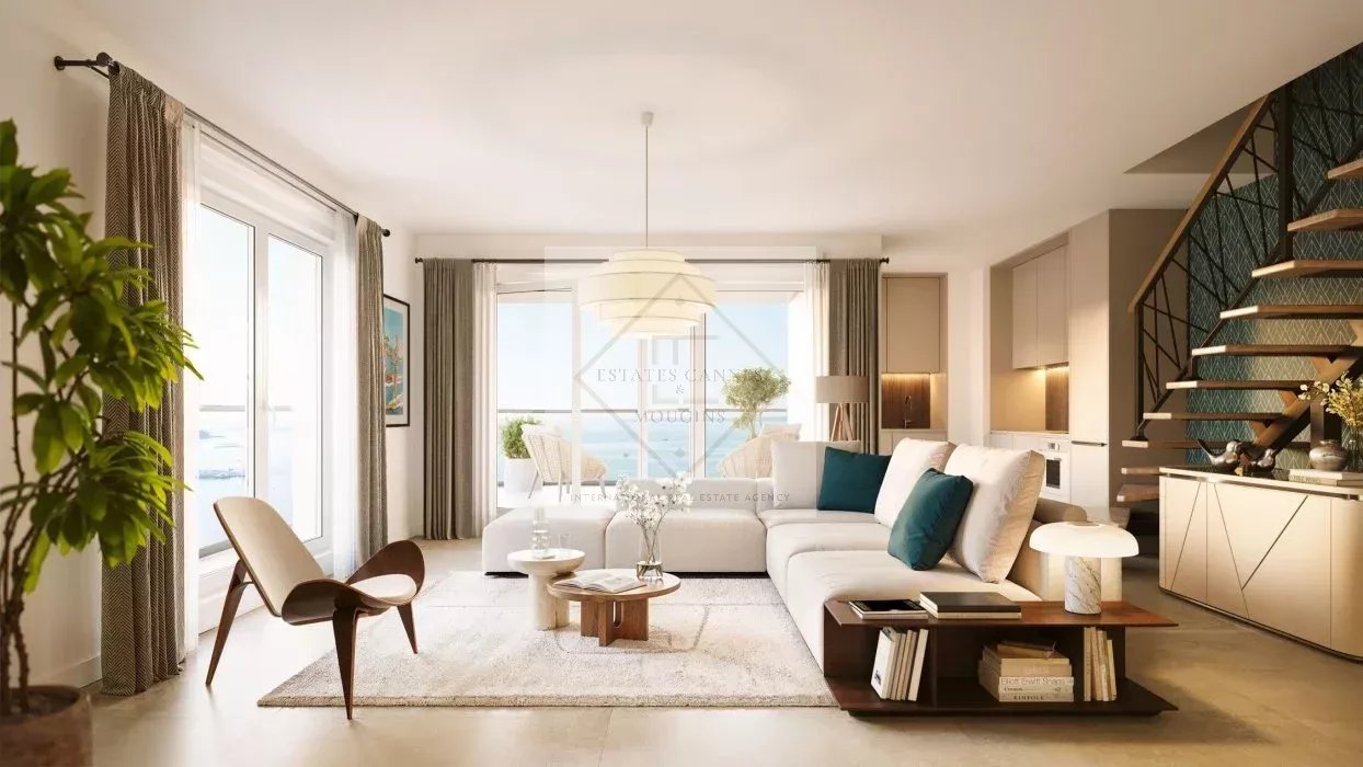 Juan-les-Pins – appartement neuf en première ligne face à la mer