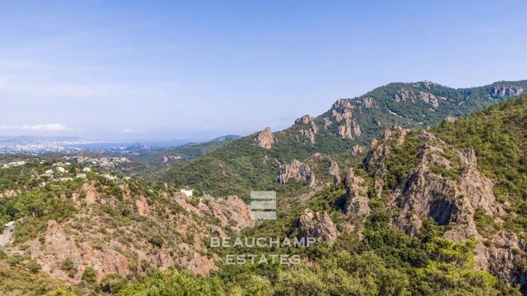 Villa provençale 3 chambres avec vue mer panoramique - Fréjus