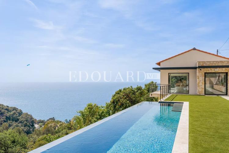 Superbe villa neuve avec piscine chauffée et vue mer exceptionnelle, proche de la Principauté de Monaco
