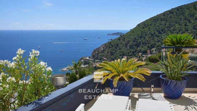 Villa contemporaine 4 chambres avec vue mer panoramique - Èze