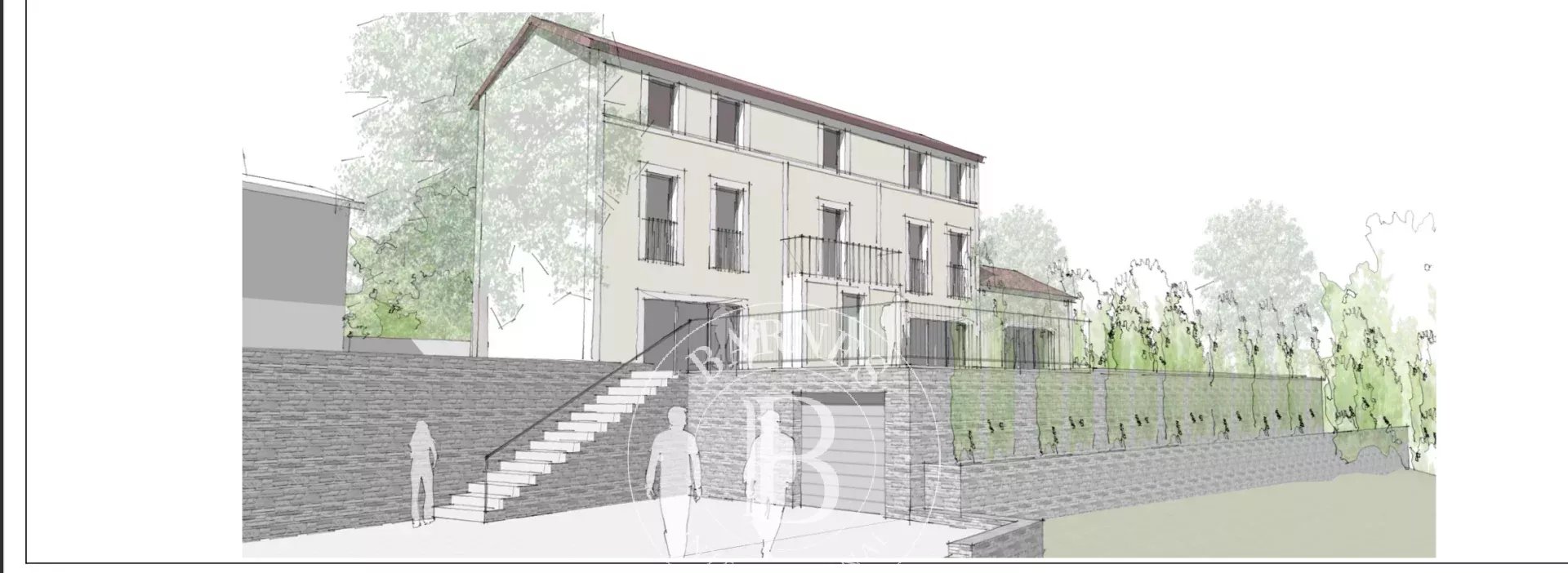 Grasse - Saint François - Terrain viabilisé vue mer - 2300m²