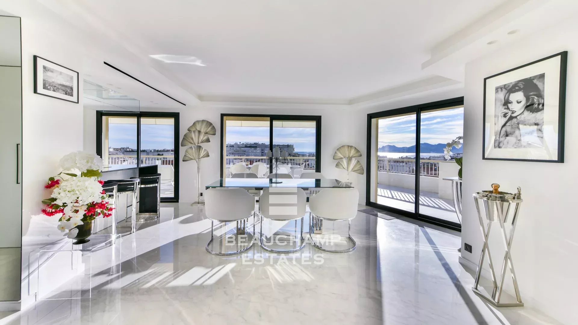 Penthouse 4 chambres en avec vue mer panoramique - Cannes Centre