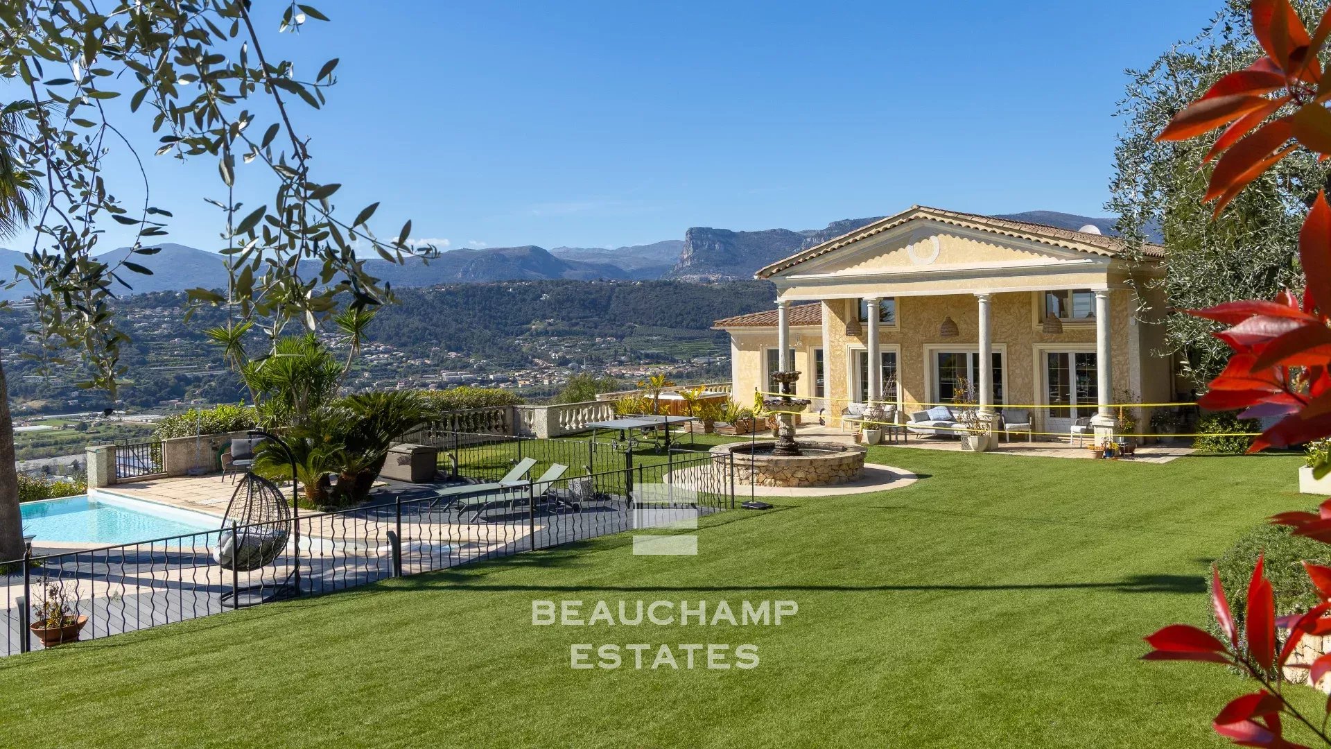 Co-Exclusivité - Villa néo-provençale 5 chambres avec piscine  - Nice Fabron