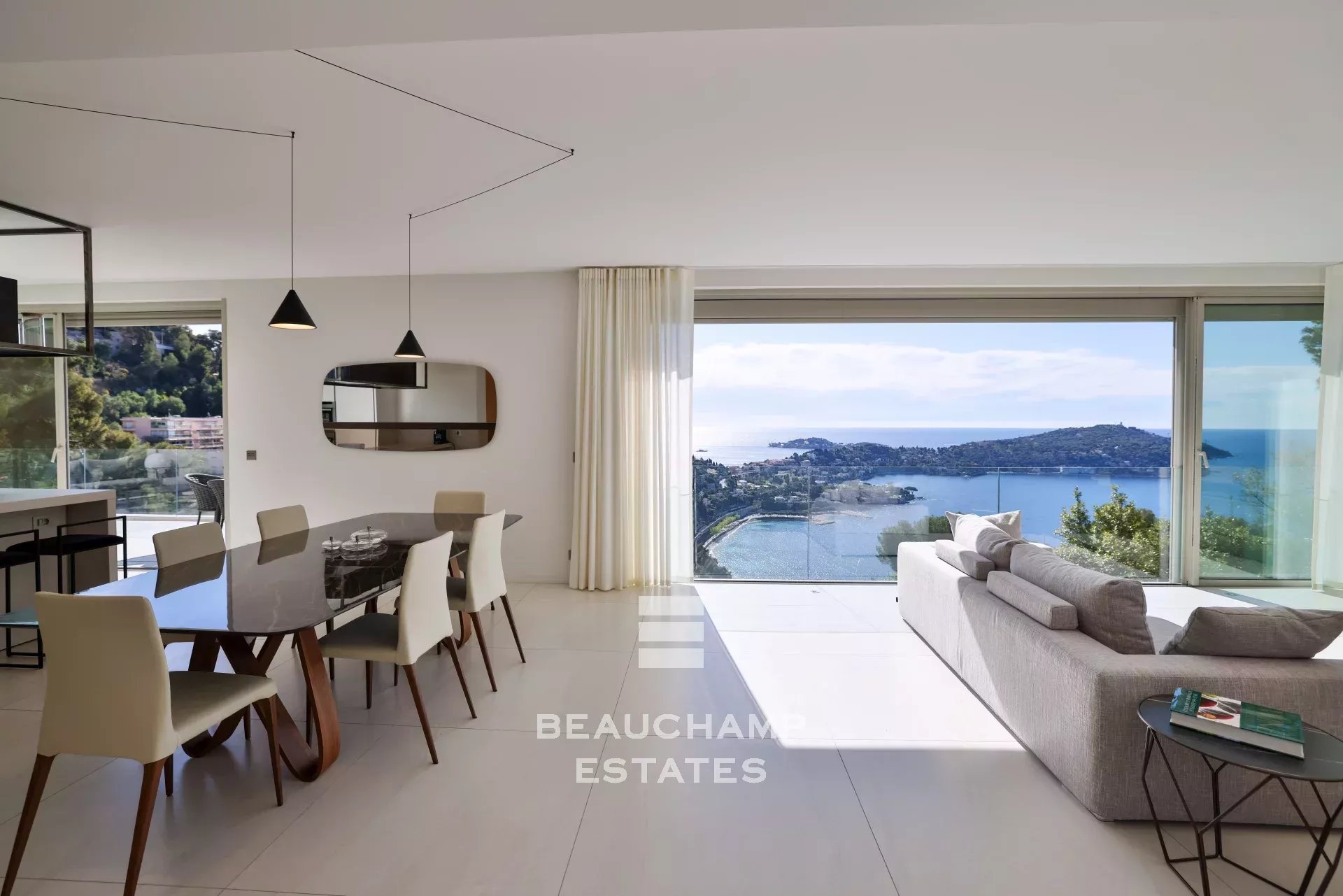 Villa contemporaine 5 chambres avec vue mer panoramique - Villefranche-sur-mer