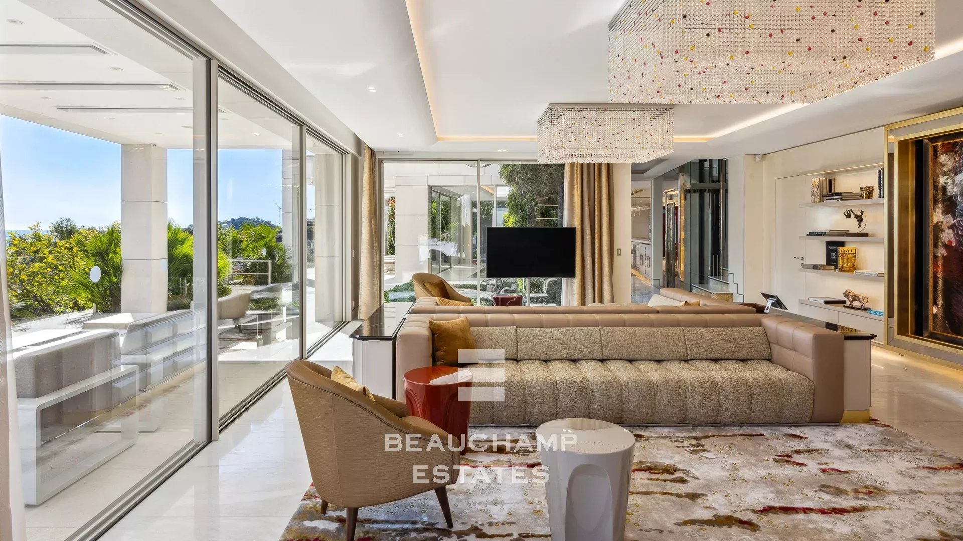 Villa contemporaine 5 chambres avec vue mer piscine chauffée et jacuzzi - Saint-Jean-Cap-Ferrat