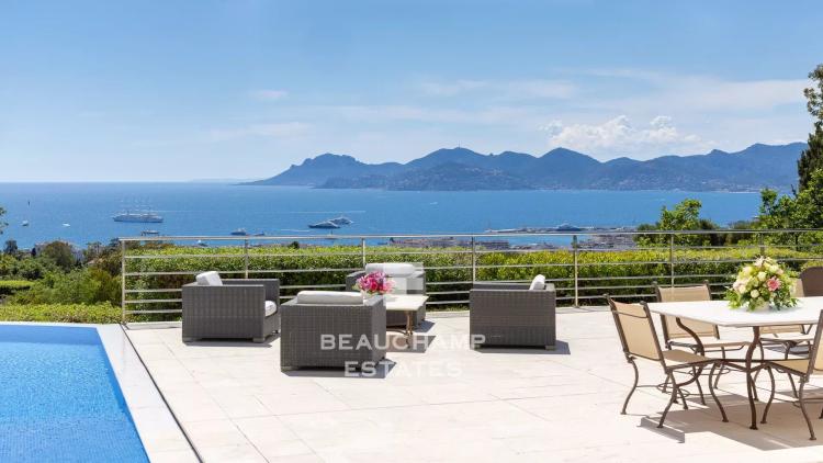 Cannes Californie - villa vue mer panoramique