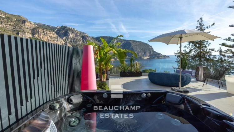 Villa contemporaine 4 chambres avec vue mer panoramique - Èze