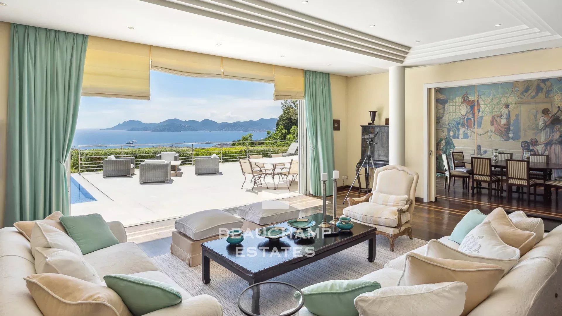 Cannes Californie - villa vue mer panoramique