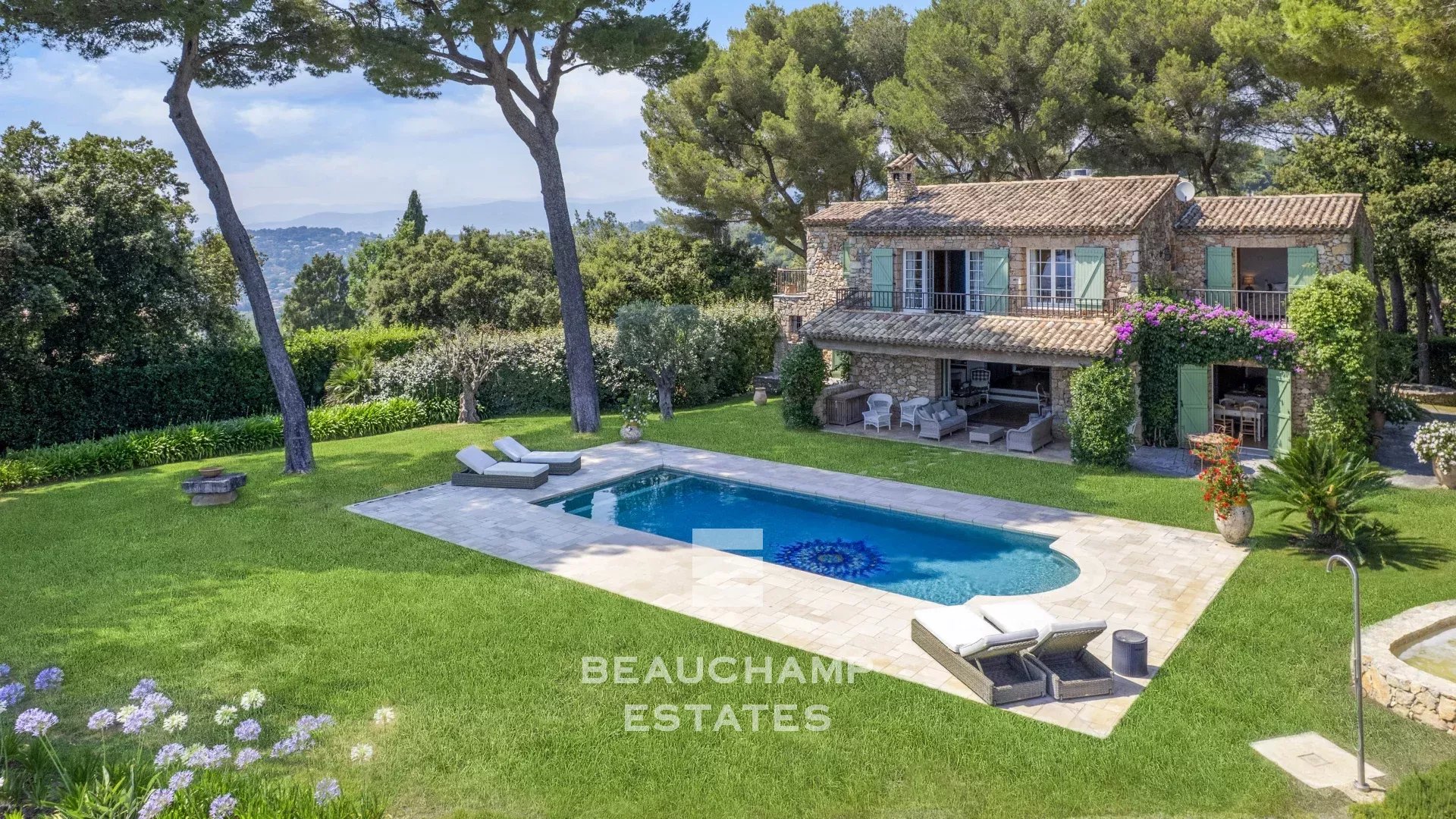 Villa provençale 5 chambres avec vue mer panoramique - Mougins