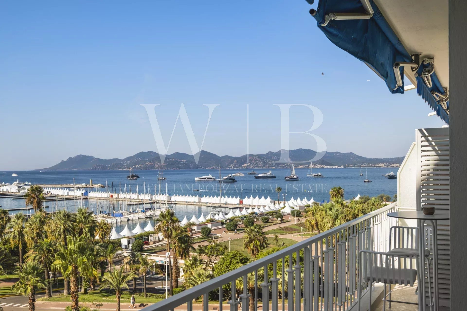 Cannes, la Croisette - Palm Beach- 4 P avec vue mer panoramique et port Canto