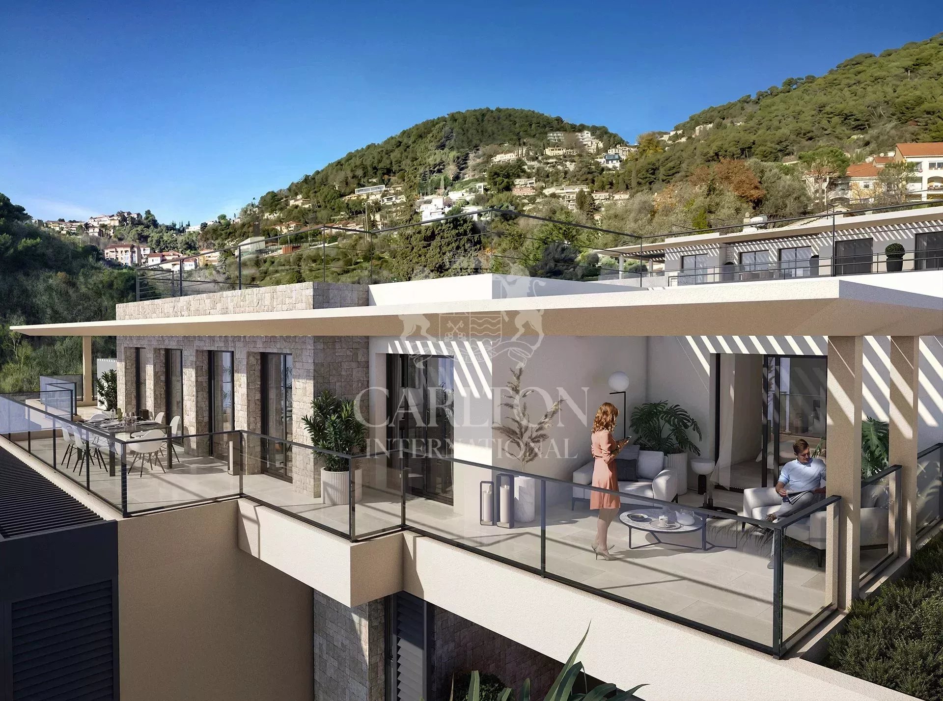 Appartement moderne avec piscine à Èze