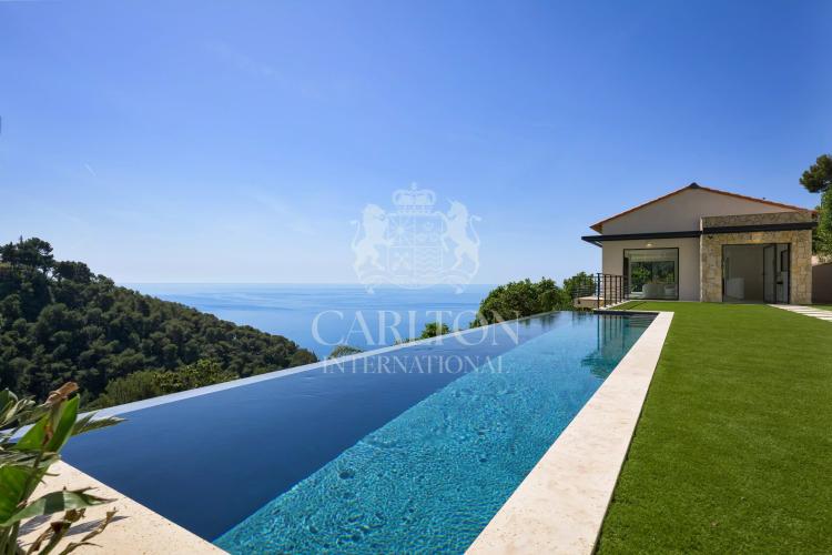 Villa contemporaine avec vue mer panoramique – Quartier du Serret, à quelques minutes de Monaco