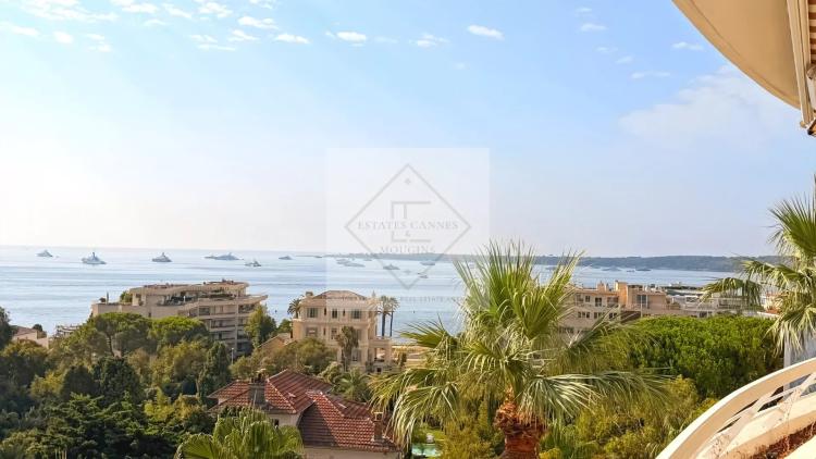 APPARTEMENT 3 PIÈCES RÉNOVÉ – MOURE ROUGE – VUE MER PANORAMIQUE