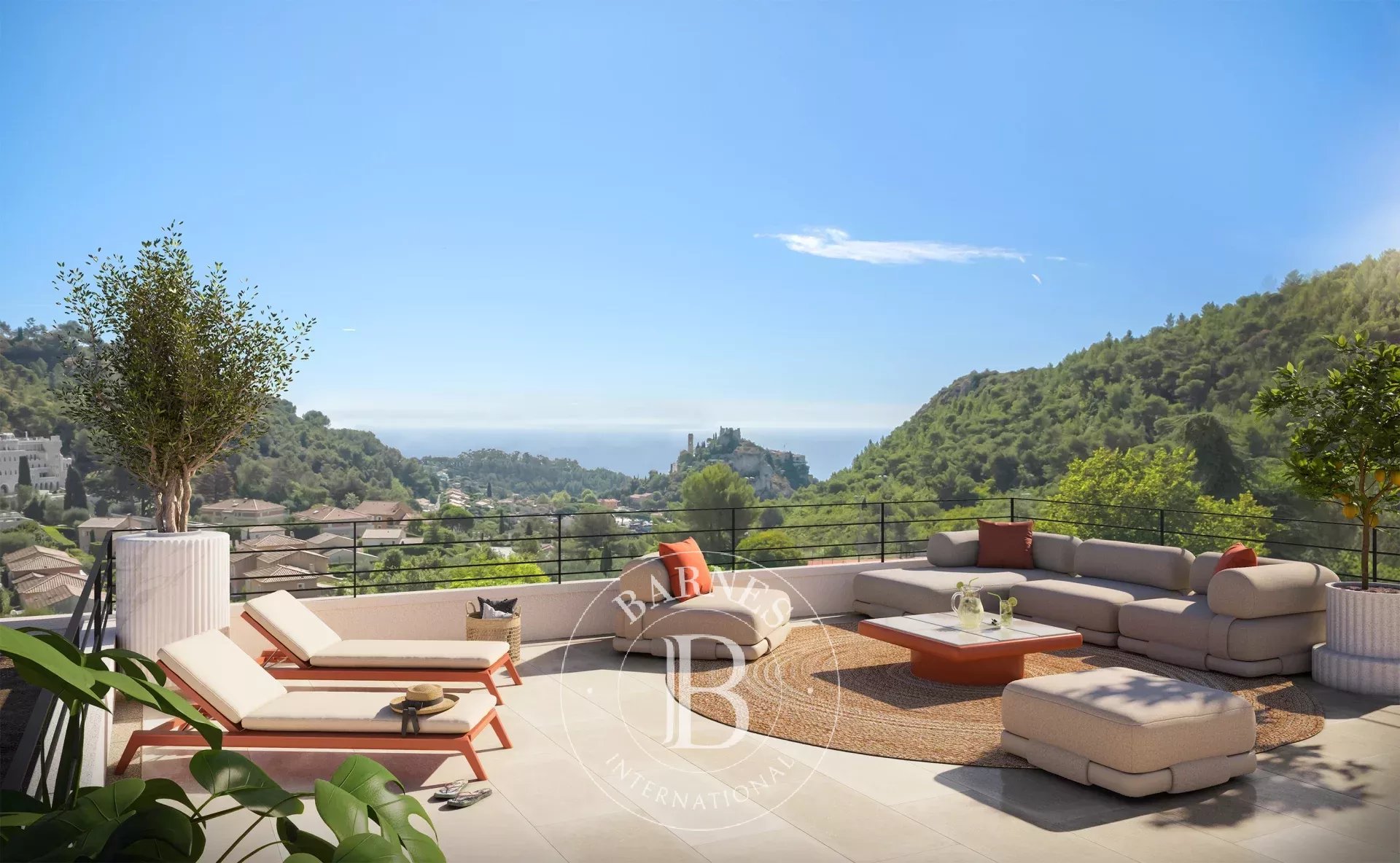 ÈZE – PENTHOUSE ÉLÉGANT 4 PIÈCES  DANS UNE RÉSIDENCE CONTEMPORAINE - VUE MER