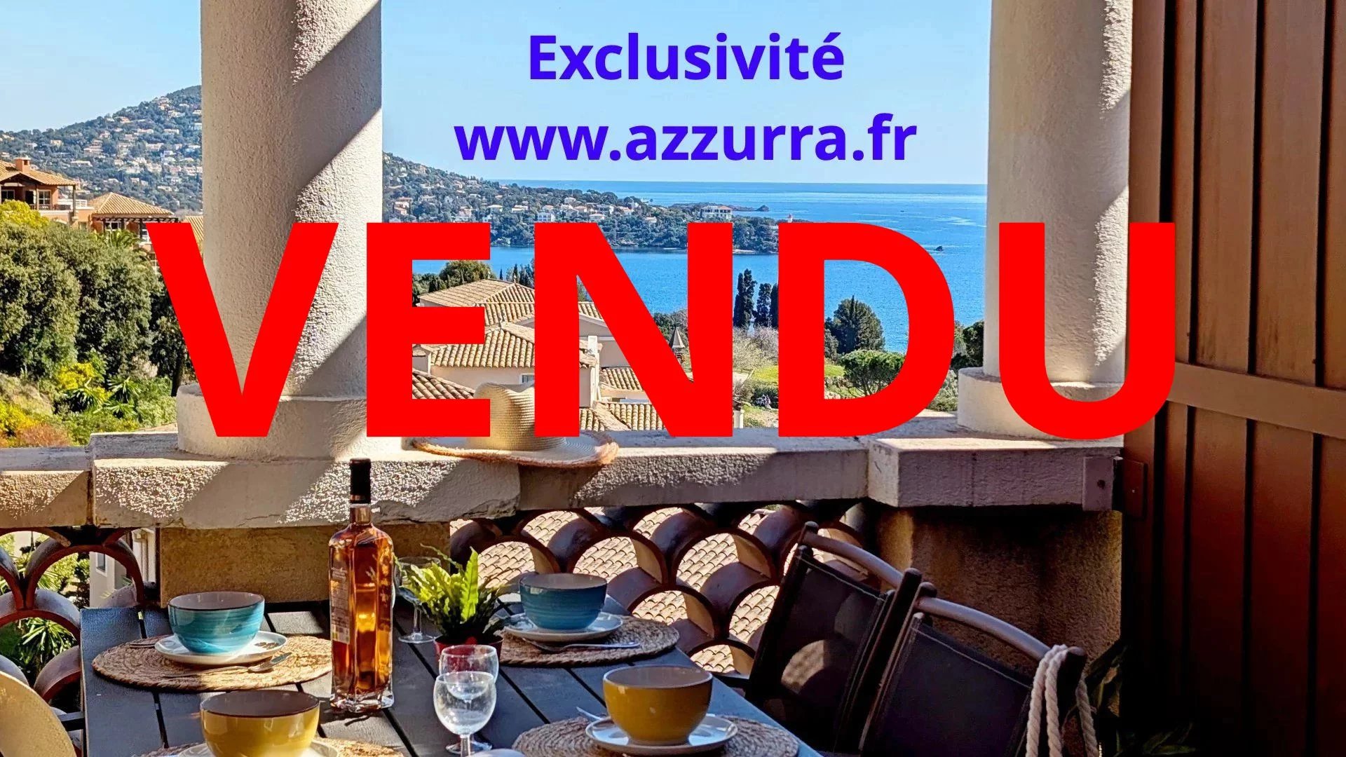 AGAY CAP ESTEREL SUPERBE T3 DUPLEX VUE MER PANORAMIQUE. PARKING PRIVE
