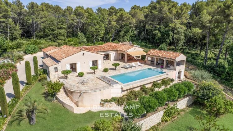 Villa plain-pied de 4 chambres avec vue panoramique - Cabris